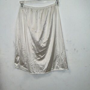 Silky Cream Half Slip Skirt